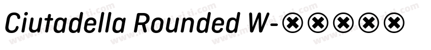 Ciutadella Rounded W字体转换